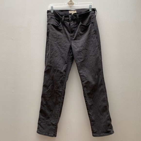 Madewell - Gray Mid-rise Stovepipe Jeans - Picture 4 of 10